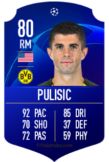 Christian Pulisic FIFA 19 Rating, Card, Price