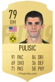 Christian Pulisic FIFA 19 Rating, Card, Price