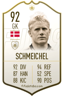 Peter Schmeichel FIFA 19 Rating, Card, Price