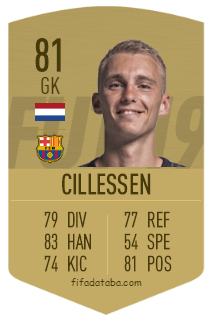 Jasper Cillessen Fifa 19 Spieler Statistik Card Preis