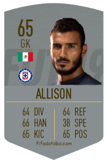 guillermo allison fifa 19 rating card price fifa 20 team player league database