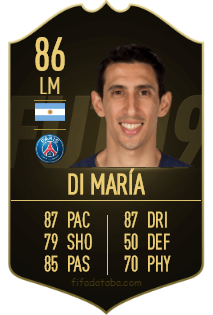 Ángel Di María FIFA 19 Rating, Card, Price