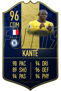 N'Golo Kanté FIFA 19 Rating, Card, Price