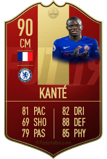 N'Golo Kanté FIFA 19 Rating, Card, Price