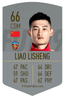 Lisheng Liao FIFA 19 Rating, Card, Price