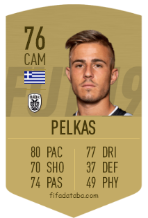 Dimitrios Pelkas Fifa 19 Rating Card Price