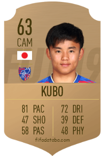 Takefusa Kubo FIFA 19 Rating, Card, Price