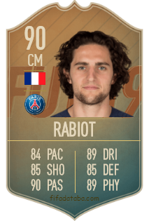 Adrien Rabiot FIFA 19 Rating, Card, Price