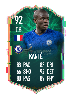 N'golo Kanté Fifa 20 Rating, Card, Price