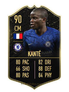 N'Golo Kanté FIFA 20 Rating, Card, Price