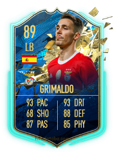 Alejandro Grimaldo García FIFA 20 Rating, Card, Price