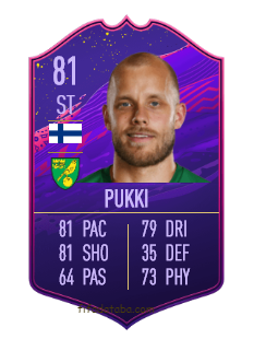 Teemu Pukki FIFA 20 Rating, Card, Price