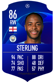 Raheem Sterling FIFA 19 Spieler-Statistik, Card, Preis