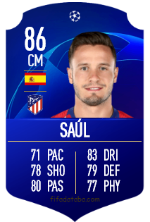 Saul Niguez Esclapez Fifa 19 Rating Card Price