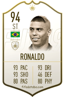 Ronaldo Luís Nazário de Lima FIFA 19 Rating, Card, Price