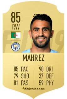 Riyad Mahrez Fifa 19 Rating Card Price