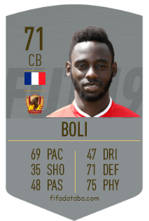 Kévin Boli FIFA 19 Rating, Card, Price