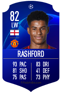 Marcus Rashford FIFA 19 Rating, Card, Price