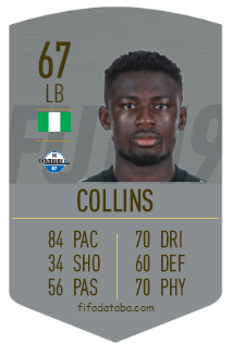 Jamilu Collins FIFA 19 Rating, Card, Price