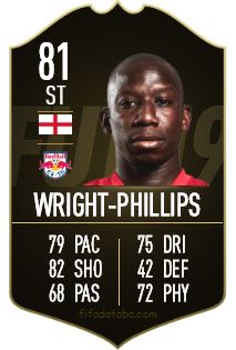 Bradley Wright-Phillips FIFA 19 Rating, Card, Price