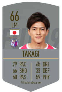 Toshiyuki Takagi FIFA 19 Spieler-Statistik, Card, Preis