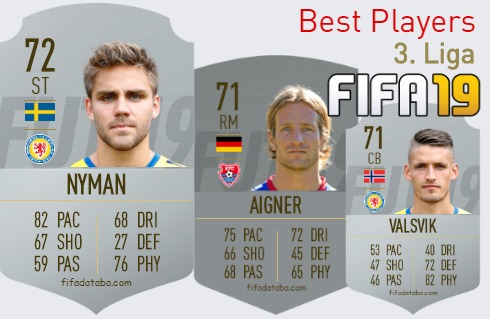 FIFA 19 3. Liga Best Players Ratings