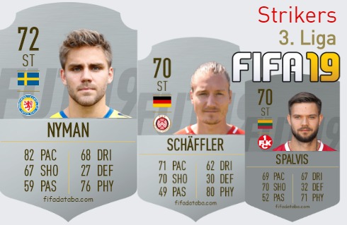 FIFA 19 3. Liga Best Strikers (ST) Ratings, page 2