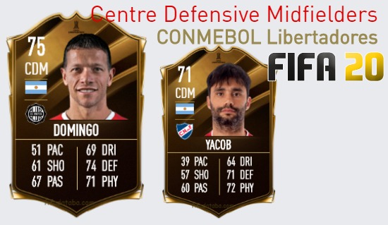 CONMEBOL Libertadores Best Centre Defensive Midfielders fifa 2020