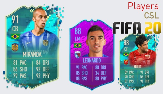 FIFA 20 CSL Best Players Ratings
