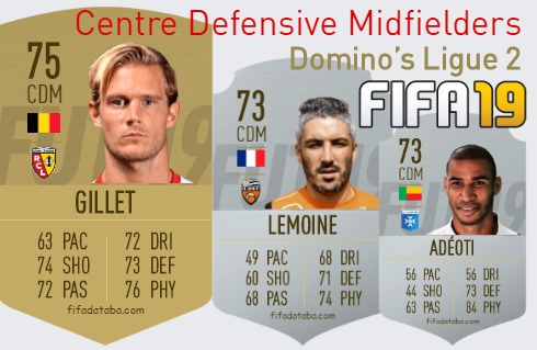FIFA 19 Domino’s Ligue 2 Best Centre Defensive Midfielders (CDM) Ratings, page 2