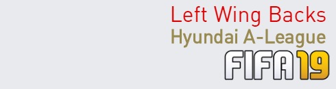 FIFA 19 Hyundai A-League Best Left Wing Backs (LWB) Ratings
