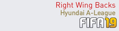 FIFA 19 Hyundai A-League Best Right Wing Backs (RWB) Ratings