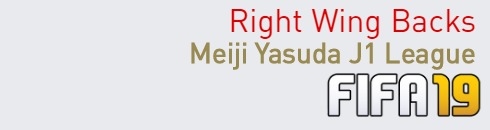 FIFA 19 Meiji Yasuda J1 League Best Right Wing Backs (RWB) Ratings