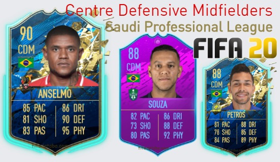 Saudi Professional League Best Centre Defensive Midfielders fifa 2020