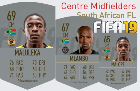 FIFA 19 South African FL Best Centre Midfielders (CM) Ratings