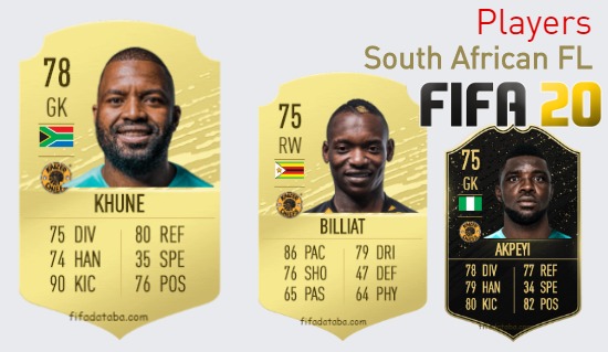 FIFA 20 South African FL Best Players Ratings