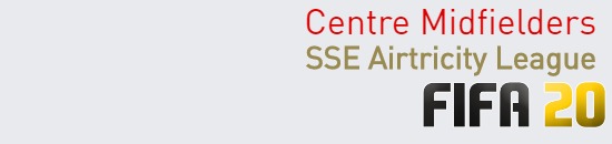 FIFA 20 SSE Airtricity League Best Centre Midfielders (CM) Ratings