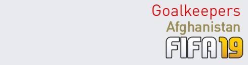 FIFA 19 Afghanistan Best Goalkeepers (GK) Ratings