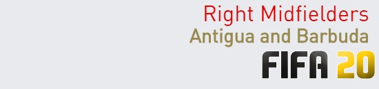 FIFA 20 Antigua and Barbuda Best Right Midfielders (RM) Ratings