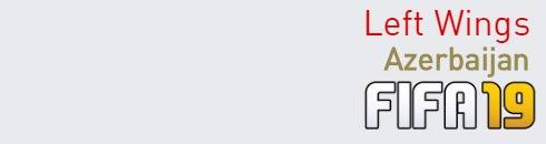 FIFA 19 Azerbaijan Best Left Wings (LW) Ratings