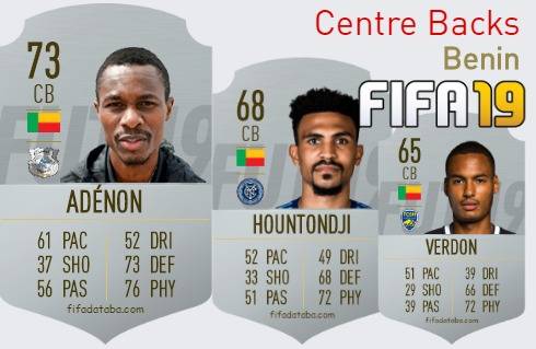 FIFA 19 Benin Best Centre Backs (CB) Ratings