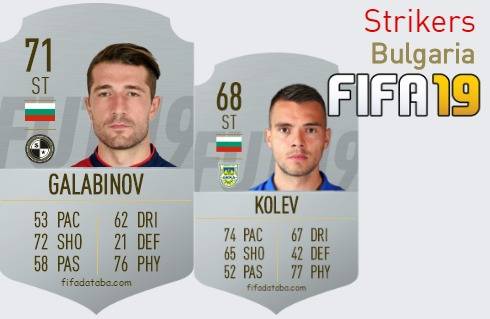 FIFA 19 Bulgaria Best Strikers (ST) Ratings