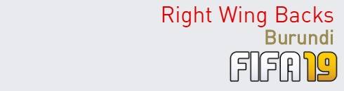 FIFA 19 Burundi Best Right Wing Backs (RWB) Ratings
