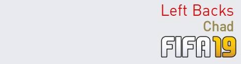 FIFA 19 Chad Best Left Backs (LB) Ratings