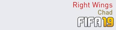 FIFA 19 Chad Best Right Wings (RW) Ratings