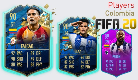 FIFA 20 Colombia Best Players Ratings