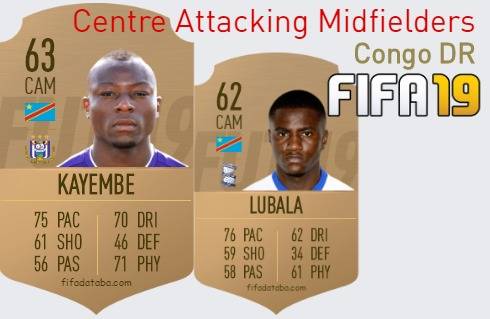 Congo DR Best Centre Attacking Midfielders fifa 2019