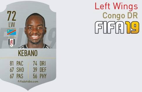 FIFA 19 Congo DR Best Left Wings (LW) Ratings