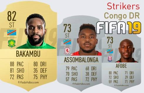 FIFA 19 Congo DR Best Strikers (ST) Ratings