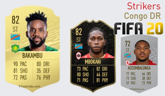 FIFA 20 Congo DR Best Strikers (ST) Ratings